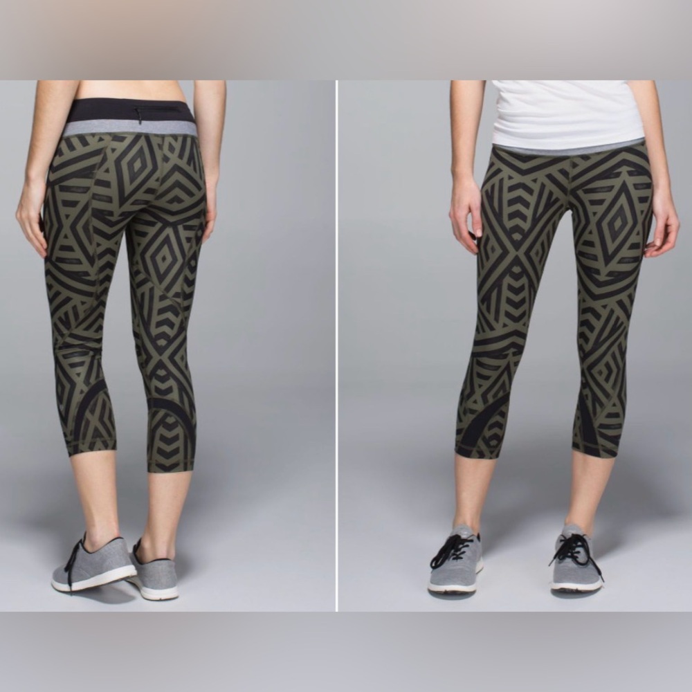 Lululemon Run: Inspire Crop II *All Full-On Luxtreme
Chevron Shuffle Fatigue